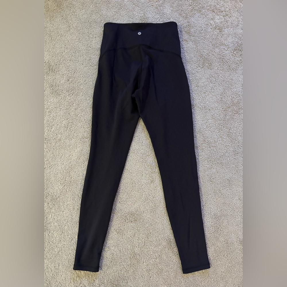 Lululemon Power Within Super High-Rise Pant Legging 28” Black Everlux Size 10 - Picture 7 of 8